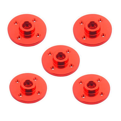 Vgoohobby 5Pack Vgoohobby Metal 25T Servo Arm Round Type Disc Steering Servo Horn Compatible with Futaba MG995 MG996R Servos RC Robot RC Scale Car Airplane
