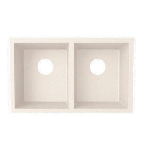 Swanstone QU03322SQ.076 Granite Undermount Single-Bowl Kitchen Sink, 33-in L X 22-in H X 9-in H, Granito