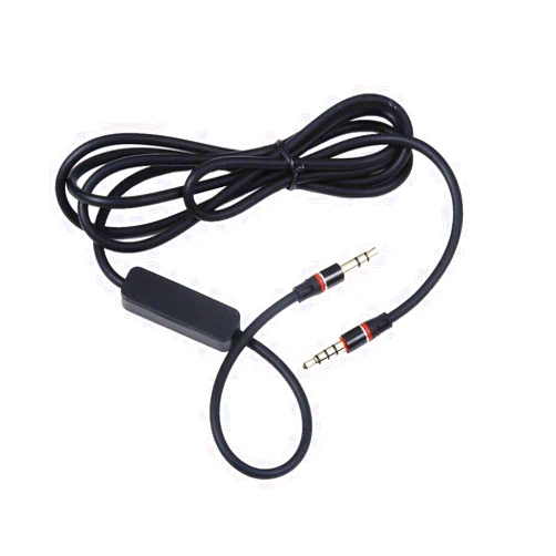 NTQinParts Replacement Black 3.5mm Audio Stereo Jack Cable Cord with MIC for Bohm B-66 B-76 Active Noise Cancelling Wireless Bluetooth Headphone