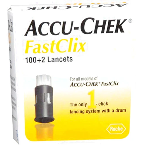 ACCU-CHEK FastClix Lancets 102 Each (Pack of 3)