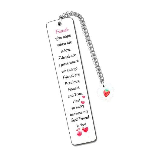 HZBLAZ Bookmarks Graduation Friendship Appreciate Gifts Women Teens Best Friends Go to University Encourage Keepsake Birthday Christmas Distance Accompany Back to School Friends Give Hope When Life is Low