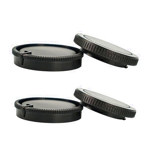 NIYI 2Sets Camera Body Cap and Rear Lens Cap Cover for Sony A A-TypeMinolta AF Mount Camera and Lenses Rear Lens Protector Cover and Body Protector Set