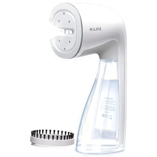 HiLIFE Steamer for Clothes, 1100W Clothes Steamer, Fast Wrinkle Removal with Large 300ml Tank, Ideal for All Fabrics, Easy to Use, Compact and Portable Travel Garment Steamer (white)