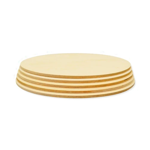 LKN ART Wood Circles 12 inch 1/4 inch Thick, Unfinished Wood Rounds, Wood Circles for Crafts and Blank Sign Rounds, Unfinished Door Hanger Rounds, LKN ART (Pack of 5)