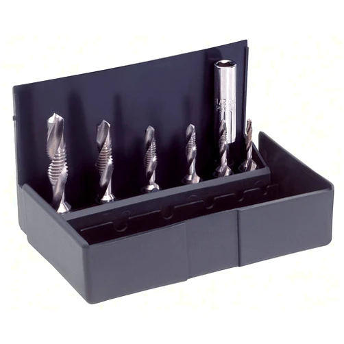Völkel 67200 M 3-10 Combined Threading/Drill-Bit Set, 0 V, Grey/Silver