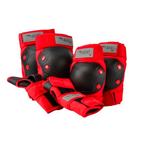 Flybar Knee and Elbow Pads, Wrist Guards Safety Gear-Multi Sport Protection for Skateboard, BMX, Pogo, Inline Skating, Scooter-Kids, Teen, Adult Sizes