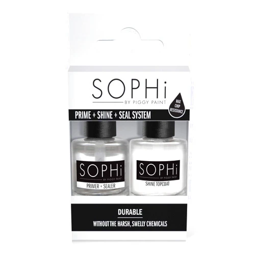 SOPHi Prime + Shine + Seal System (Primer/Sealer + Topcoat assembled in box) Non Toxic, Safe, Free of All Harsh Chemicals