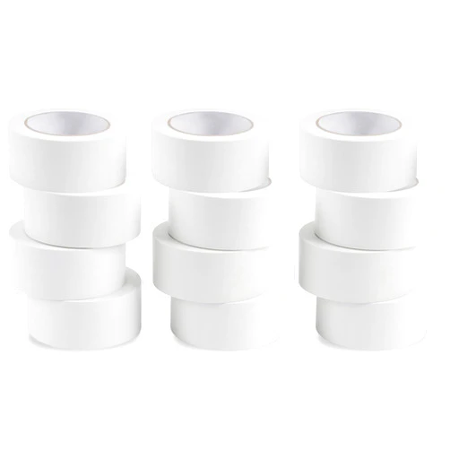 Lichamp 12 Rolls Vinyl Tape, Premium Safety Marking and Traffic Floor Marking Tape, Bundling, Social Distancing, 2 Inch x 36 Yards per Roll, 432 Total Yards, White