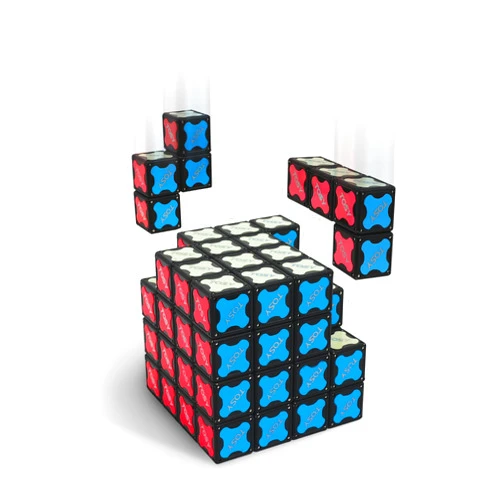 TOSY Magnet Cube 4x4 - 70 Blocks, 560 Magnets, Multipurpose: Creative Building Blocks, Transformable Fidget Spinner, Puzzle/Infinity Cube, Christmas Stocking Stuffers Gift for Kids, Glowing STEM Toy