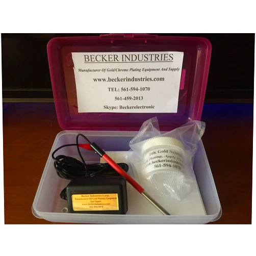 Becker Ind Corp Mini Plater 24K Gold Plating Kit, Gold plating Machine