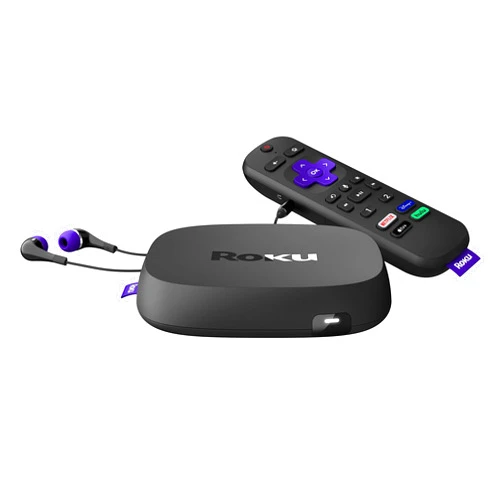 Roku Ultra | Streaming Device HD/4K/HDR/Dolby Vision with Dolby Atmos, Bluetooth Streaming, and Roku Voice Remote with Headphone Jack and Personal Shortcuts, includes Premium HDMI® Cable