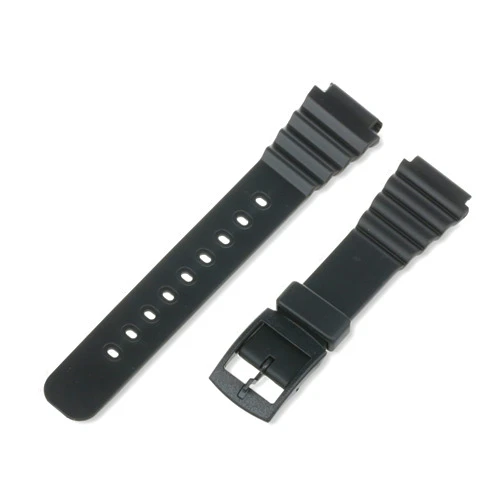 Voguestrap TX1840 Allstrap 18mm Black Regular-Length Fits Casio and Other Sport Watchband