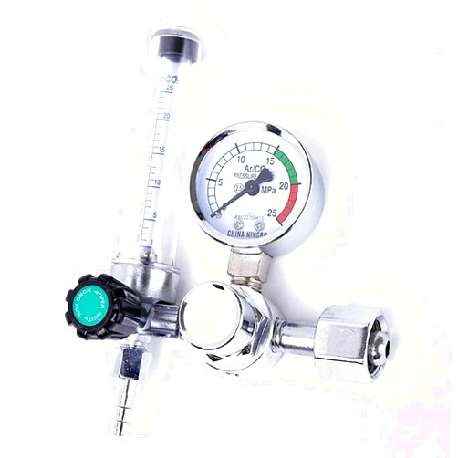 ATIUHIFR 0-25Mpa Argon Regulator CO2 Mig Tig Flow-Meter Gas-Regulators Flowmeter Welding Weld Gauge Pressure Reducer 1Pcs
