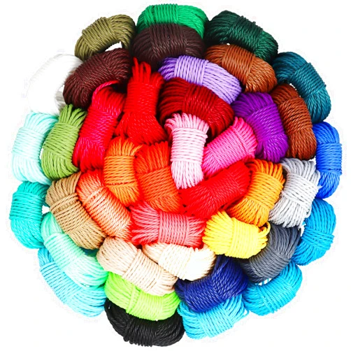 WillingTee 40 Colors 1mm Waxed Polyester Cord 437 Yard Waxed Bracelet Cord Wax String Cord Waxed Thread for DIY Bracelets Necklace Jewelry Making Friendship