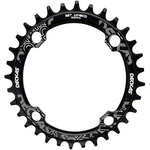 DECKAS Round Oval Chainring 104BCD 32T 34T 36T 38T Narrow Wide Chainring for 6 7 8 9 10 11 12 Speed Chains