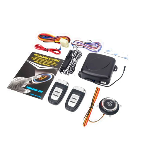HiwowSport 9pcs Car Keyless Entry Engine Start Alarm System Push Button Remote Starter Stop