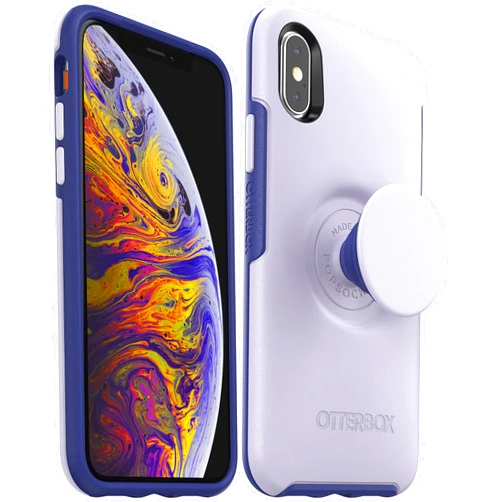 OtterBox + Pop Symmetry Series Case for iPhone Xs & iPhone X (NOT Xr/Xs Max) Non-Retail Packaging - Lilac Dusk Purple