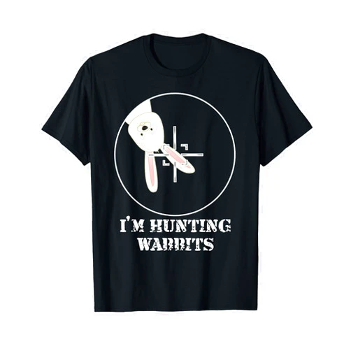 CRAZEELEBAH INC I'M HUNTING WABBITS CUTE FUNNY RABBIT T-Shirt