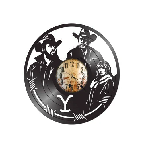 Generic 12 inch Black Recycled Vinyl Record Clock - Clock for Wall - Records for Wall - Vinyl Record Decor