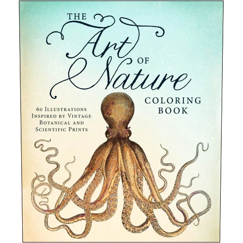 By Adams Media (Author) The Art of Nature Coloring Book: 60 Illustrations Inspired by Vintage Botanical and Scientific Prints