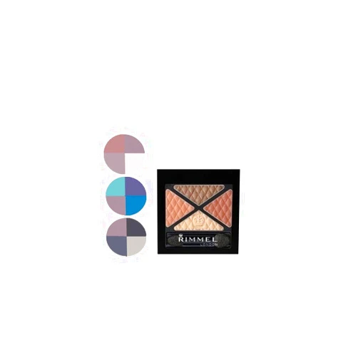 Rimmel London Glam'eyes Quad Eyeshadow, Sun Safari, 0.14 Ounce