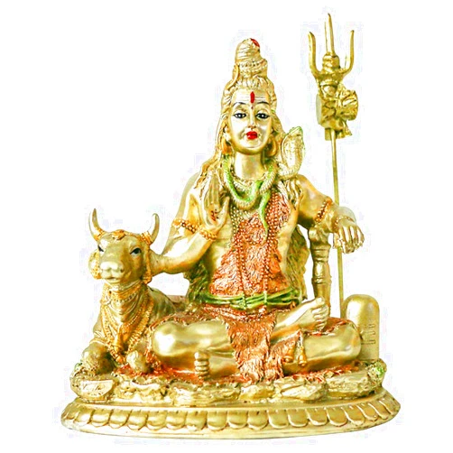 BangBangDa Hindu God Lord Shiva Nandi - India God Idol Shiva Figure- Indian Home Mandir Pooja Item Ganpati Murti Puja Product Altar Yoga Meditation Room Decor Diwali Gifts