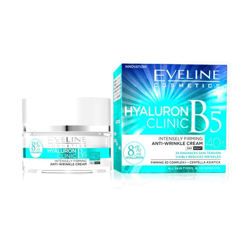 Eveline Cosmetics bioHyaluron Concentrated Face Day and Night Cream 40+ for All Skin Types, Also Sensitive 50 ml