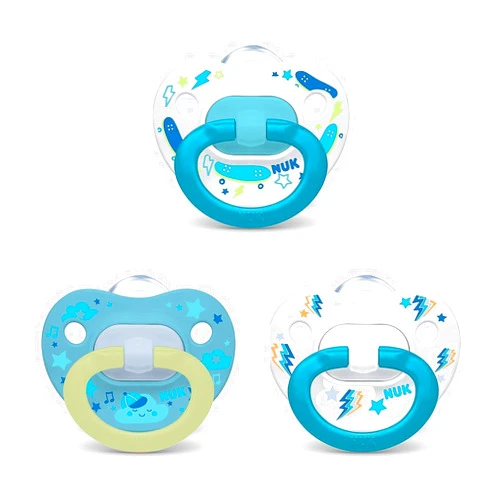 NUK Orthodontic Pacifier Value Pack, Boys Fashion, 6-18 Months