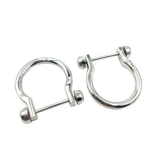 SORTUMOLA 4pcs Zinc Alloy Shackle Horseshoe U Shape D Ring Luggage Handbag Hardware Accessories