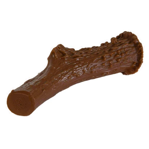 Pet Qwerks Nylon Antler BarkBone - Durable Dog Toys for Moderate & Aggressive Chewers - Peanut Butter Flavor - 5.5