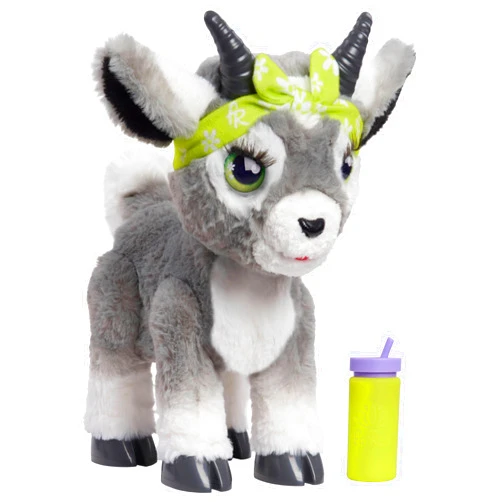 Just Play furReal Daisy The Yoga Goat Interactive Toy, 11-inch Realistic Plush, Kids Toys for Ages 4 Up