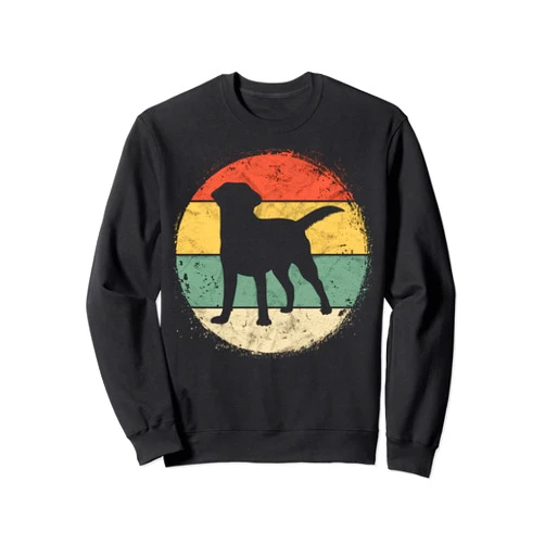 Vintage Labrador Owner Gifts Dog Pet Lover Clothes Circular Retro Labrador Owner Gift Golden Black Lab Dad Mom Sweatshirt