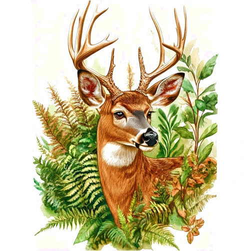 Milila 5D Diamond Painting Kits for Adults Full Drill Diamond Art Kits Diamond Dots Beginners Craft Kits for Home Wall Decor Gifts 11.8x15.7inch(Deer)