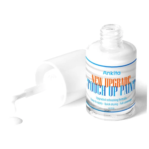 Ankita Porcelain Sink Touch Up Paint, High-Gloss Porcelain Repair Kit White & Appliance Paint for Chips, Scratches, Cracks and Spots on Enamel, Acrylic, Porcelain, Sinks, Tubs, Bathtub, Appliances, Metal, Tiles in Kitchen and Bathroom. (Gloss White)