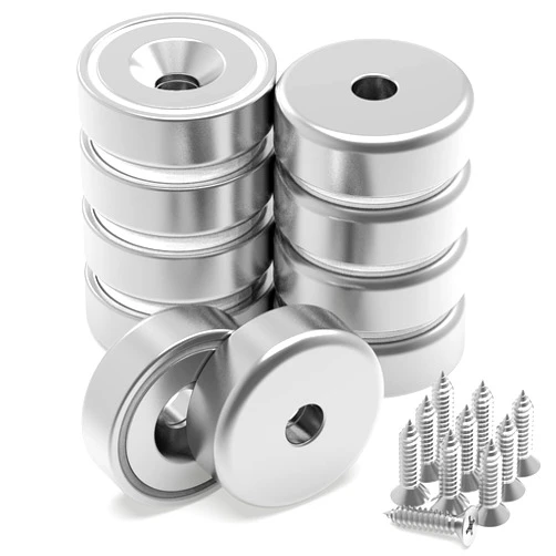 THCMagorilla Neodymium Round Base Cup Magnets 40 lbs Pulling Force 0.98