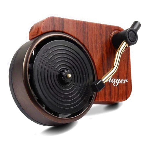 R RUCKERCO Car Air Freshener Vent Clips 20pcs Vintage Record Player Album Cover Air Freshener, Spinning Record Design Car Decoration, Best Gift for Music Lovers