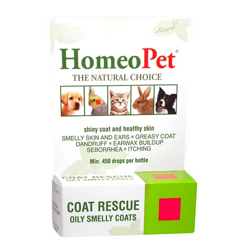 HomeoPet Coat Rescue, Skin and Coat Support for Pets, 15 Milliliters