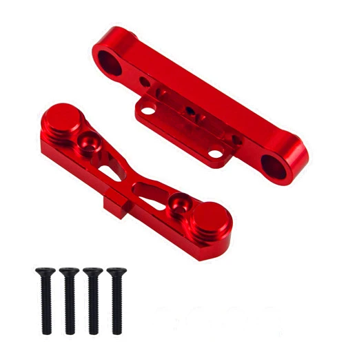 Share Goo ShareGoo Rear Lower Suspension Mount Fixing Arm Compatible with Arrma Kraton Typhon Senton Talion 1/8 RC Car Upgrade Parts (Red)