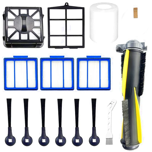 Eifrthe Accessories Kit for for Shark IQ RV1001AE, Shark AV911S EZ, AV1010AE RV1000 RV1001 AV970 AV993 AV1002AE UR1000SR UR1005AE Robot Vacuum Cleaner,1 Main Brush,3 Filters,6Side Brushes,1Pre Filter
