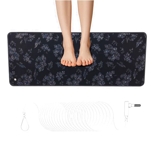 FXYSWGA Grounding Mat Kit, 15ft Grounding Cord(26.7x10 Inch) Earth Therapy for Foot Mat,Computer Mat, Sleep Mat, Pet Mat