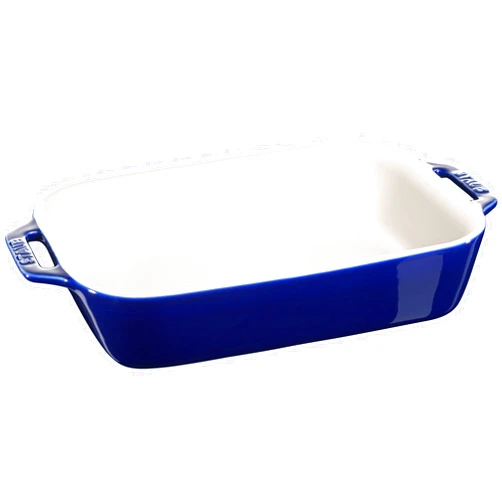 STAUB - 40508-591 STAUB Ceramics Rectangular Baking Dish, 10.5x7.5-inch, Dark Blue