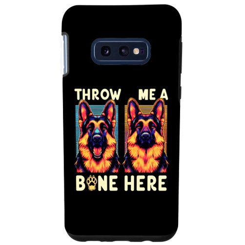 IQTEE Galaxy S10e Throw me a bone here Funny Graphic Tees Case