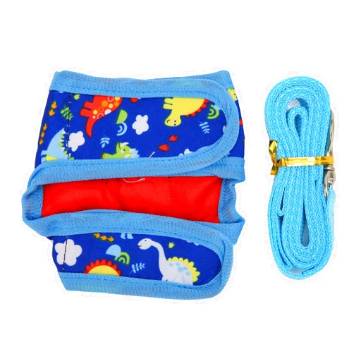 Mrisata Cat Harness and Leash Cat Vest Harnesses and Leash Cat Walking Vest with Strips Cat Walking Jackets Bunny Leashes Set Cat Vest Harnesses and Leash Cartoon Dinosaur Pattern (#11)