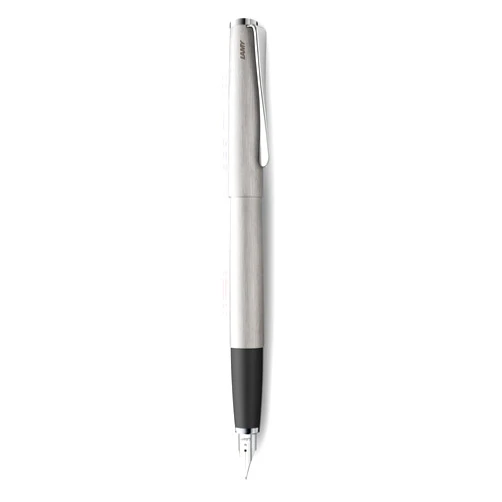 LAMY Studio Fountain Pen, Brushed Stainless Steel, Extra-Fine Nib (L65EF)