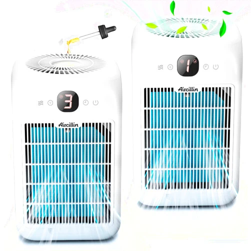 Aircillin 2-Pack Air Purifiers for Home Large Room Up to 908 Sq Ft Each One, HEPA Air Purifiers for Bedroom with Aromatherapy, HEPA Filter for Smoke, Pet Dander, 99.9% of 0.1 Microns Particles