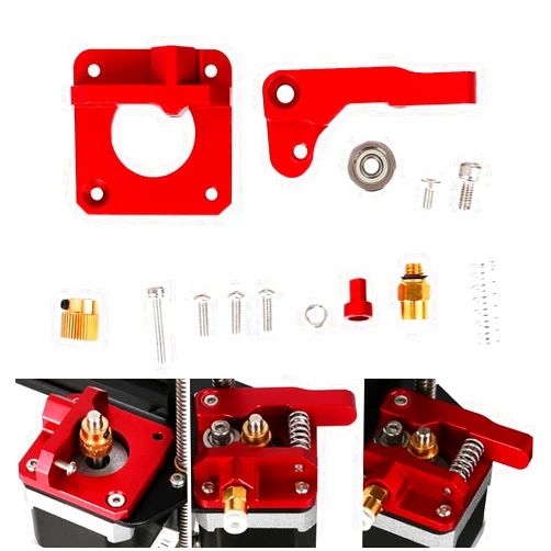 CHPOWER Creality Ender 3 Aluminum Extruder, Ender 3 Metal Extruder, Ender 3 Pro Extruder Upgrade MK8 Drive Feed Bowden Extruders for Ender-3 V2/ Ender-3 Pro/Ender-3 Max/CR-10/10S/ Ender 5/ ENDER5 Plus