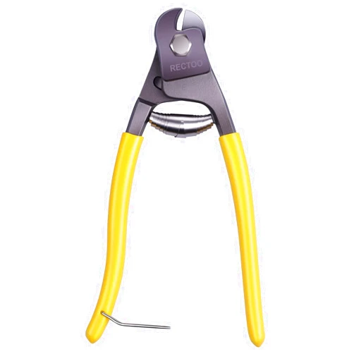 RECTOO Cable Wire Cutters (RT02), Forged from Heavy Duty Stainless Steel metal, 8 Inch small Wire Rope Cutter Tool upto 1/4