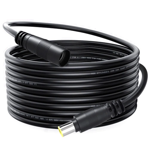 ELECTOP DC 8mm Extension Cable 20Ft, DC 8mm Cord 14AWG DC 8mm Female to Male Adapter Connector Cable 8mm DC Power Plug for GZ Yeti Jackery Solar Generator Portable Power Station and Solar Panel
