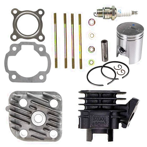 NICHE 50cc Engine Piston Cylinder Head Top End Kit for Arctic Cat Can-Am Polaris Yamaha Jog CY50 4DY-E1111-01 0450006