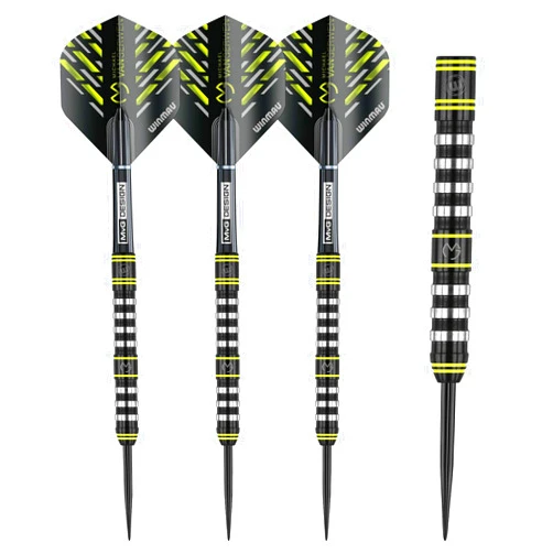 Winmau Michael Van Gerwen MvG Assault 90% Tungsten Darts Set with Flights and Stems (Shafts)